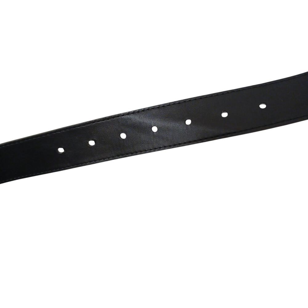 Calvin Klein Floral Belt XL Sz 48" Brown Blue Silver Logo Buckle Boho Cottage - Picture 12 of 14